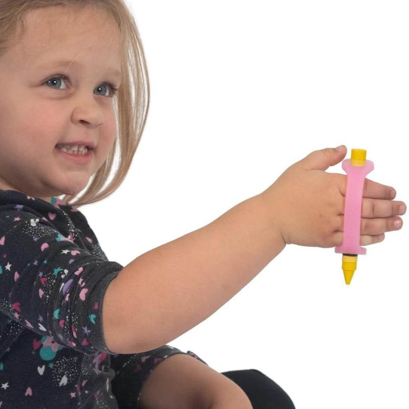 EazyHold Pink Two Pack 4" - Universal Cuff, Silicone Adaptive Grip Aid