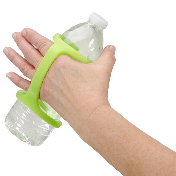 EazyHold Two Pack Sippy Cup Bottle Holder 7 1/2" - Universal Cuff, Silicone Adaptive Grip Aid