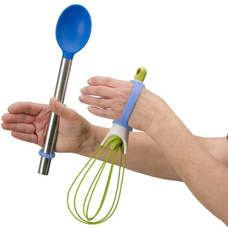 EazyHold 硅胶自适应辅助器具，适用于手部活动受限、脑瘫、中风的人士（青少年至成人 5 件装）