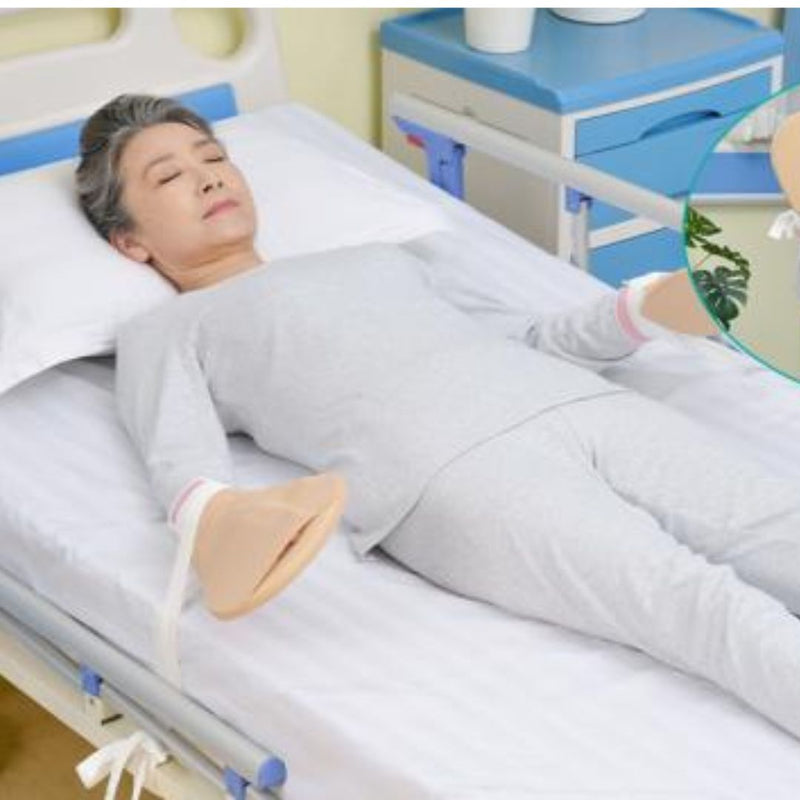 Non-restrictive gloves for elderly care