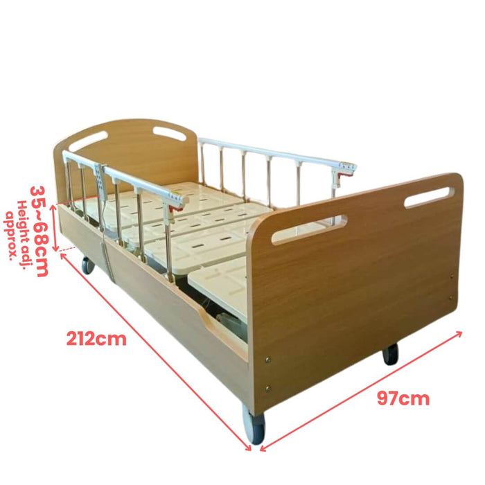 Electric Wooden 3 Functions Bed KS-828 | AIM Healthcare