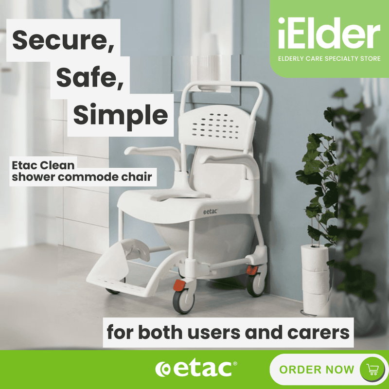 Shower Commode Chair Back Opening | Etac Clean