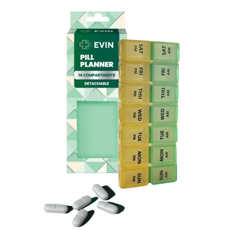 Detachable Pill Planner 14 Compartments | EVIN