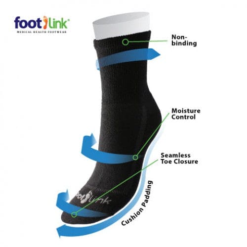 Seamless Socks (3/4 Crew) - Diabetic Socks For Men & Women