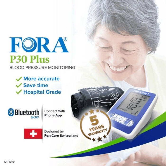 Pemantau Tekanan Darah Bluetooth Fora P30 Plus