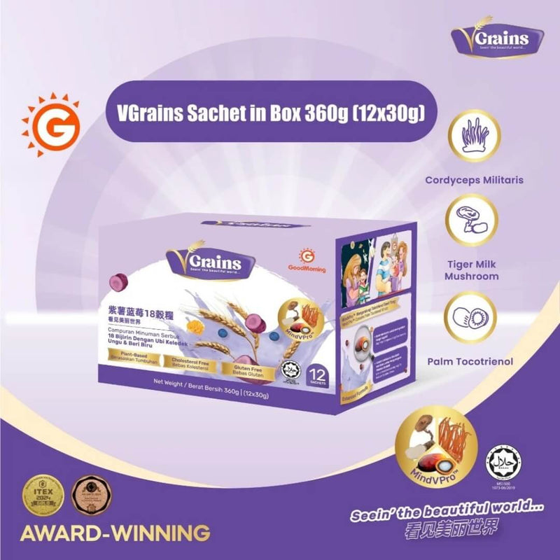 VGrains Sachet in Box 360g (12x30g) | GoodMorning
