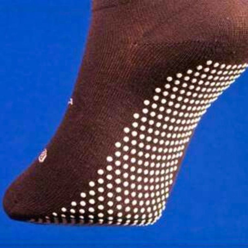 Anti Slip Safety Anklet Socks Short Black | Gripsox