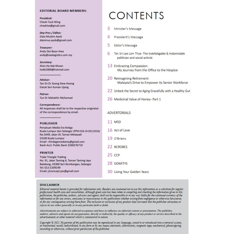 [Hard Copy] The Senior magazine | Oct-Dec 2023