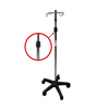 Adjustable Height Mobile IV Drip Stand (Plastic-Base)