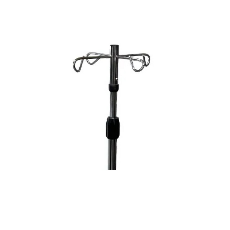 Adjustable Height Mobile IV Drip Stand (Plastic-Base)