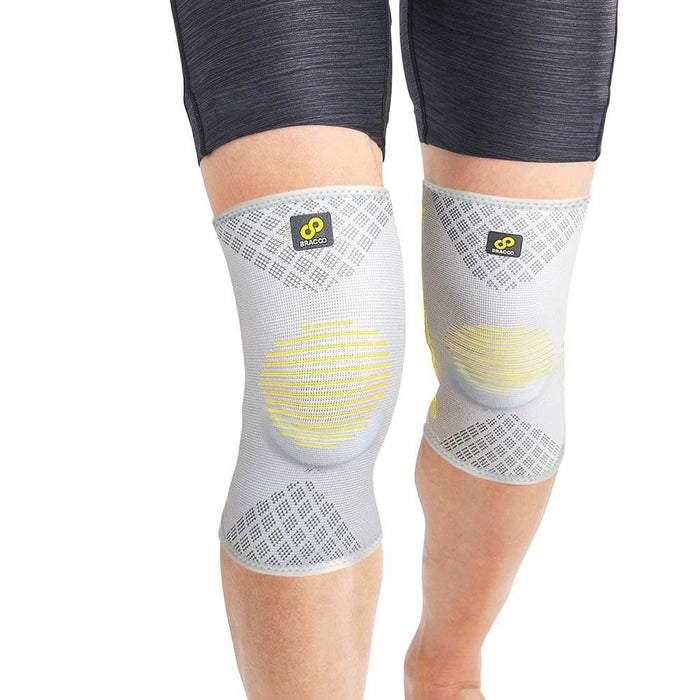 Knee Fulcrum Sleeve Breathable with Ergonomic Cushion Pad (pair) KS91 | BRACOO