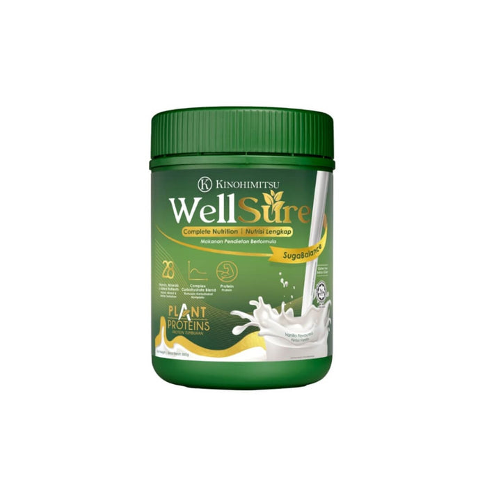 WellSure SugaBalance 850g (Diabetics formula)(Plant Based Complete Nutrition) | Kinohimitsu