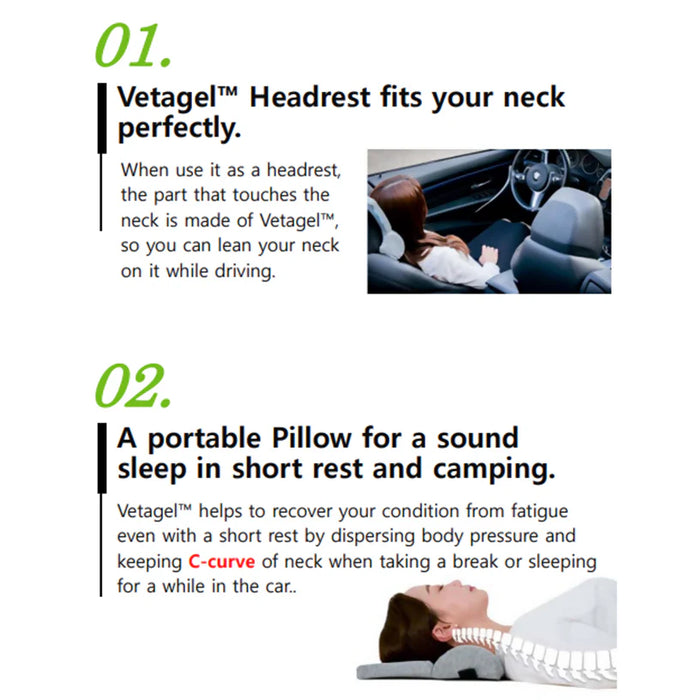 BalanceOn VetaGel 2in1 Headrest (Portable Pillow)