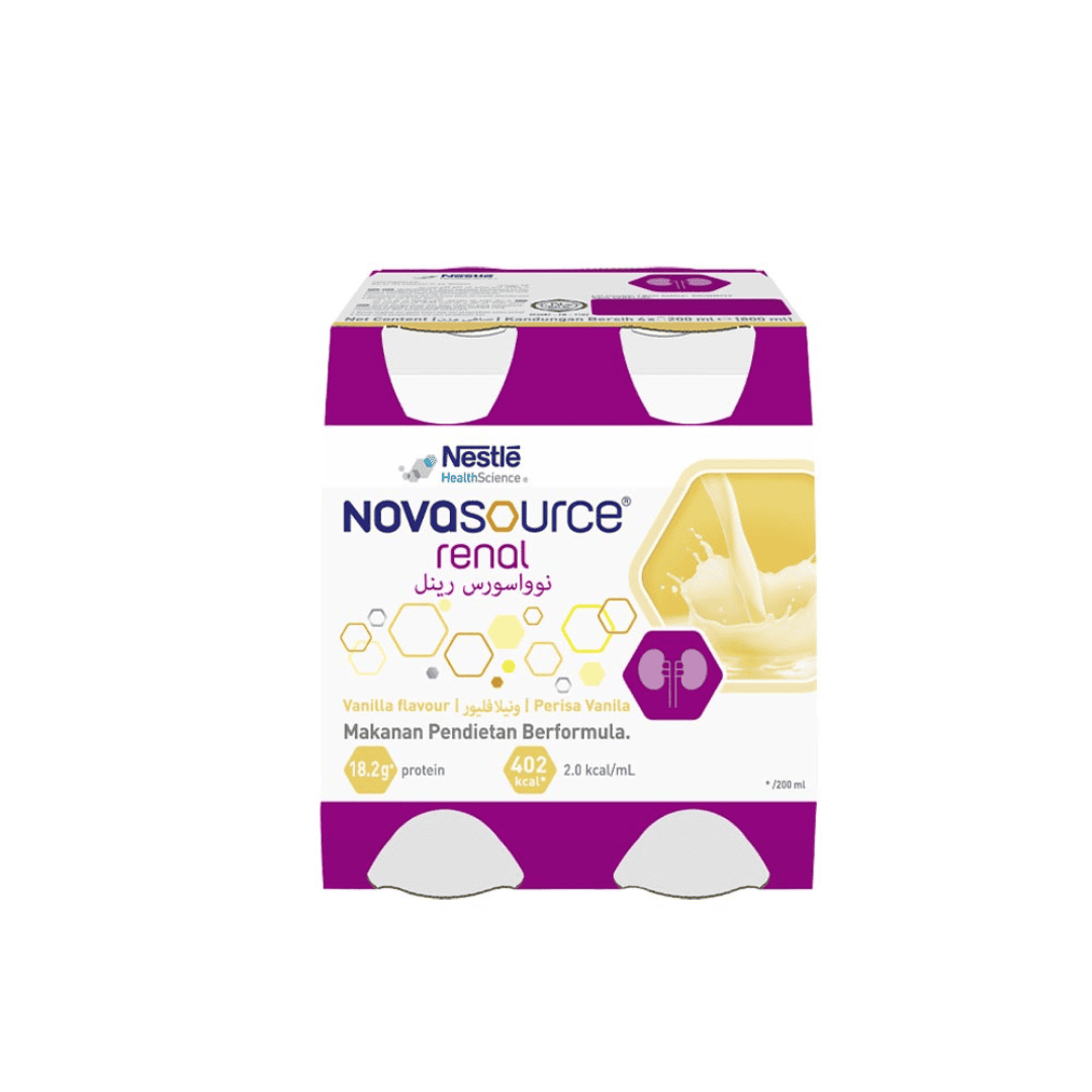 Novasource Renal Vanilla Bottle (4x200ml) | Nestle — iElder.Asia
