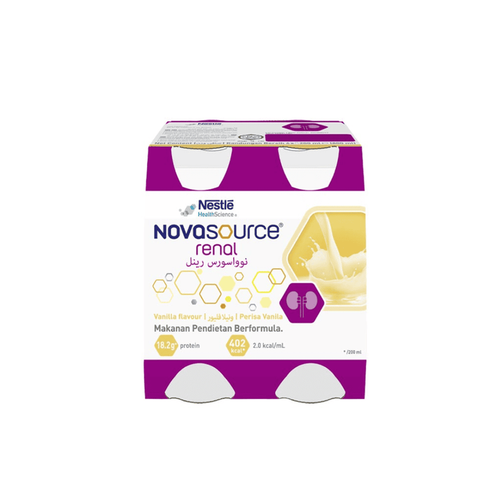 Novasource Renal Vanilla Bottle (4x200ml) | Nestle
