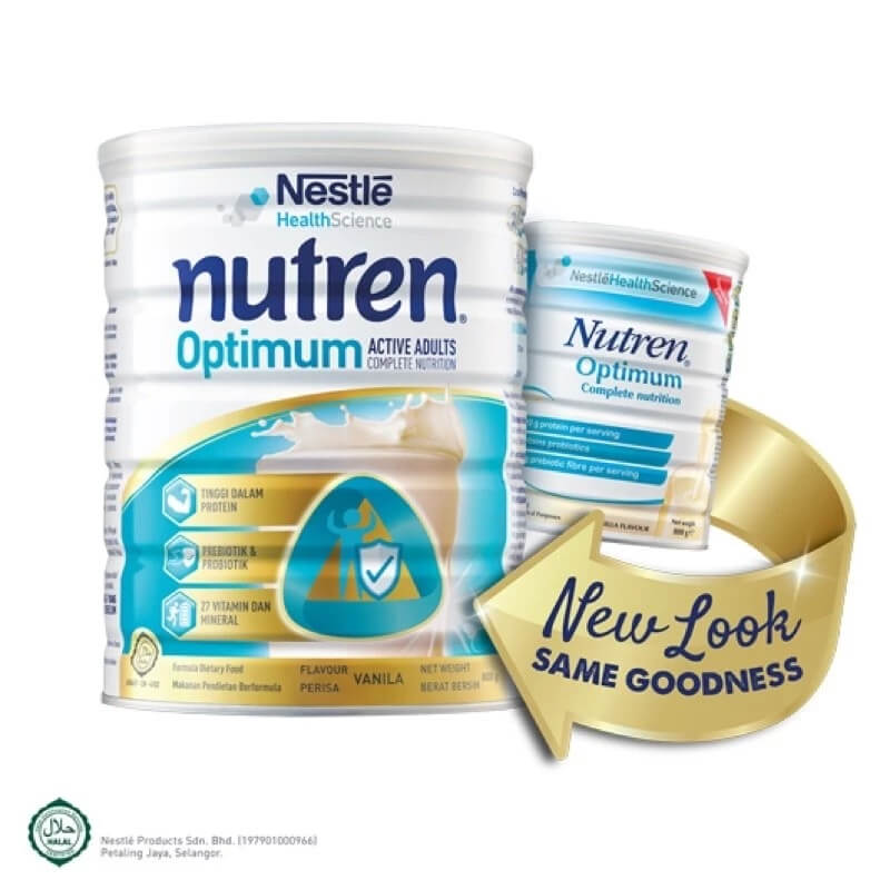 [Pre-Order] Nutren Optimum Active Adult Complete Nutrition - Vanilla Flavour | Nestle