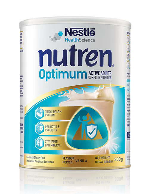[Pre-Order] Nutren Optimum Active Adult Complete Nutrition - Vanilla Flavour | Nestle