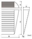 Oak Threshold Ramp for Wheelchairs