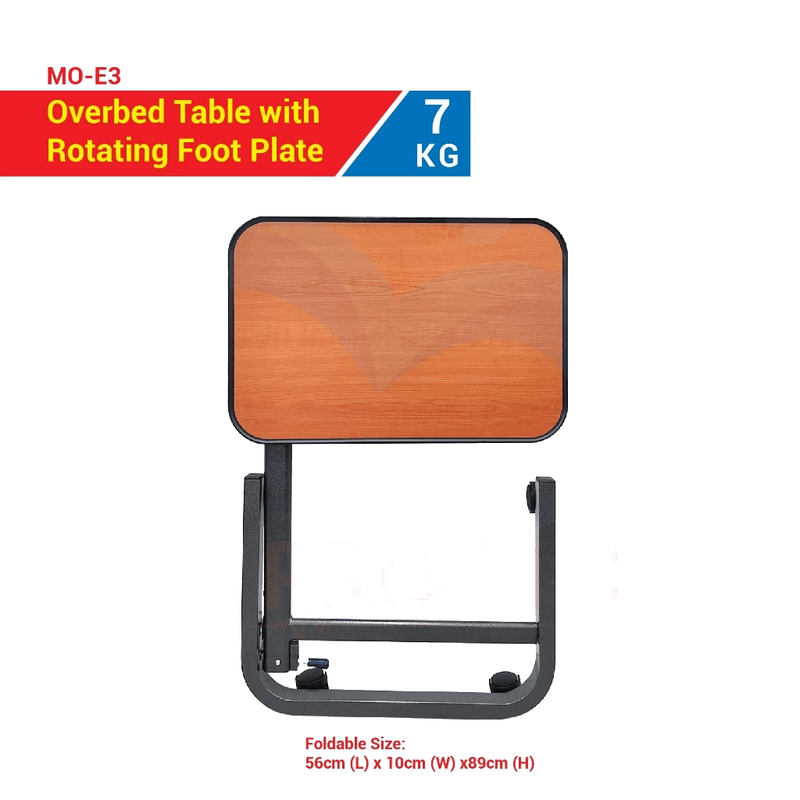 Overbed Table with Wheels (MO-E3)