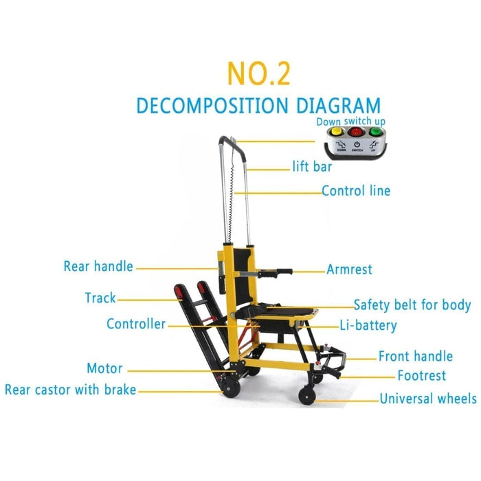 [Rental] Portable Stair Climbing Chair with Wheels A1 | iElder