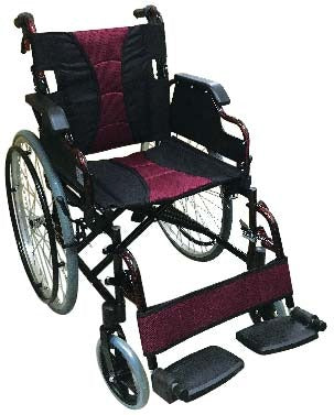Lightweight Black QR Wheelchair with Spoke Rims 14kg