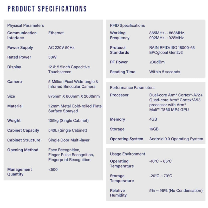 Smart Medical Cabinet Mi-SMC-001