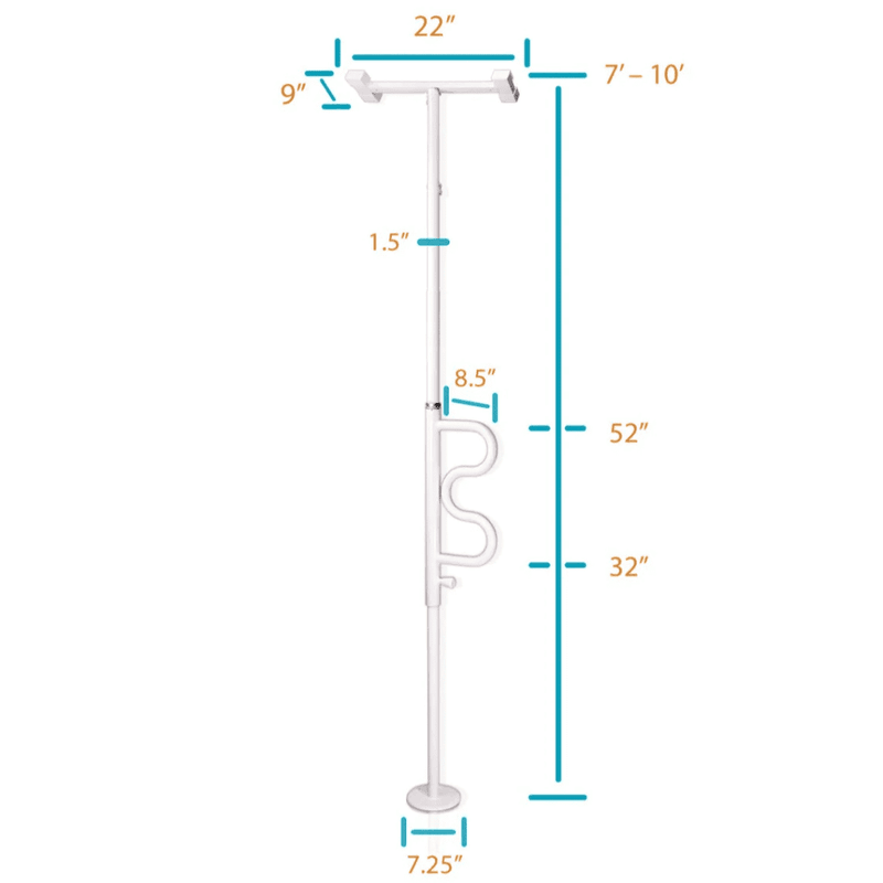 Tiang Keselamatan Stander &amp; Curve Grab Bar