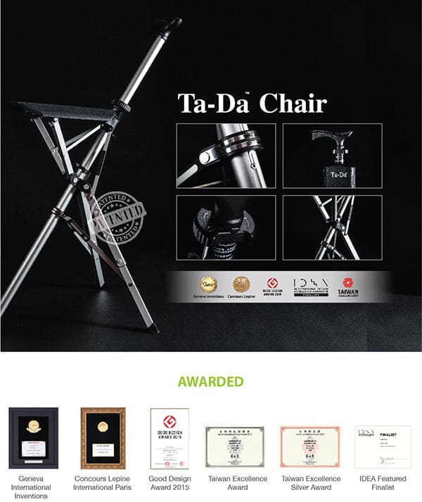 Ta-Da Chair Series 1 Tripod Seat Cane