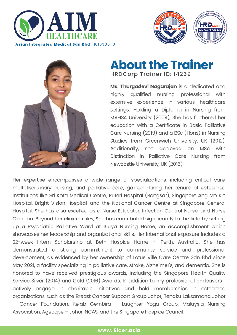 [HRD Corp Claimable] Basic Palliative Care Course (24-25 July 2025)