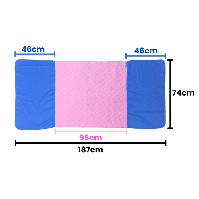 Washable, Waterproof and Reusable Tuckable Incontinence Bed Underpad | iElder