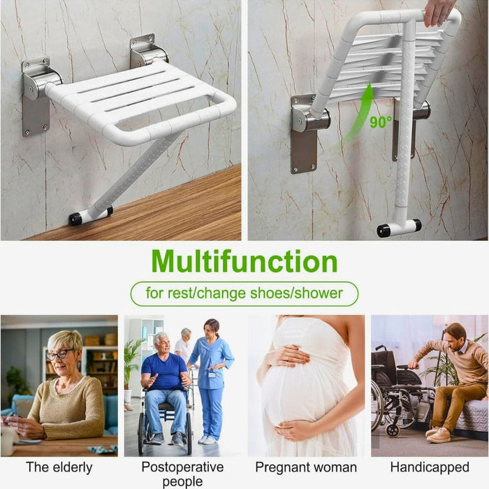 [Pre-Order] Wall-Mounted Foldable Shower Stool / Seat