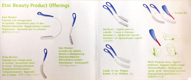 Kit 3 dalam 1 (Beauty Body Washer + Beauty Comb + Beauty Multi Purpose Grip) | Etac Beauty