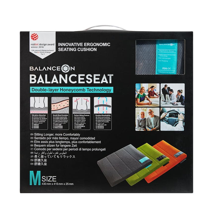 BalanceSeat Comfortable Cushion With Veta-Gel™ [Size M] - Gray | BalanceOn