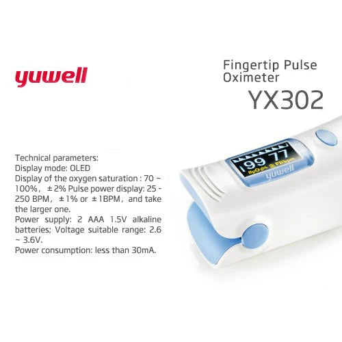 Fingertip Pulse Oximeter YX302 | Yuwell