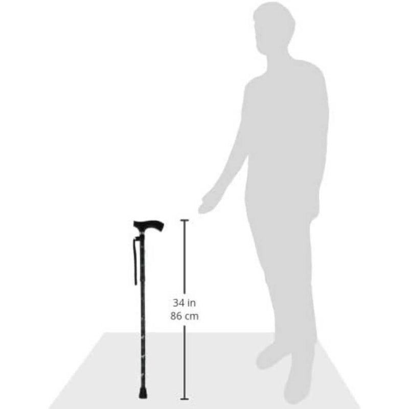 Zebras Crossing Cane (Foldable & Adjustable Height) | The Cane Collective