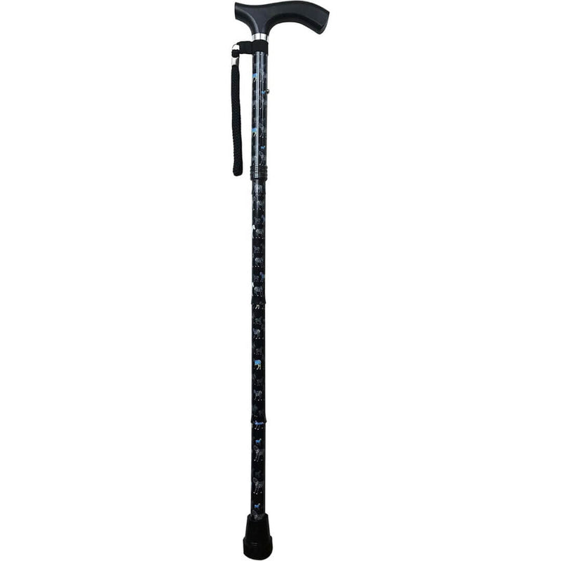 Zebras Crossing Cane (Foldable & Adjustable Height) | The Cane Collective