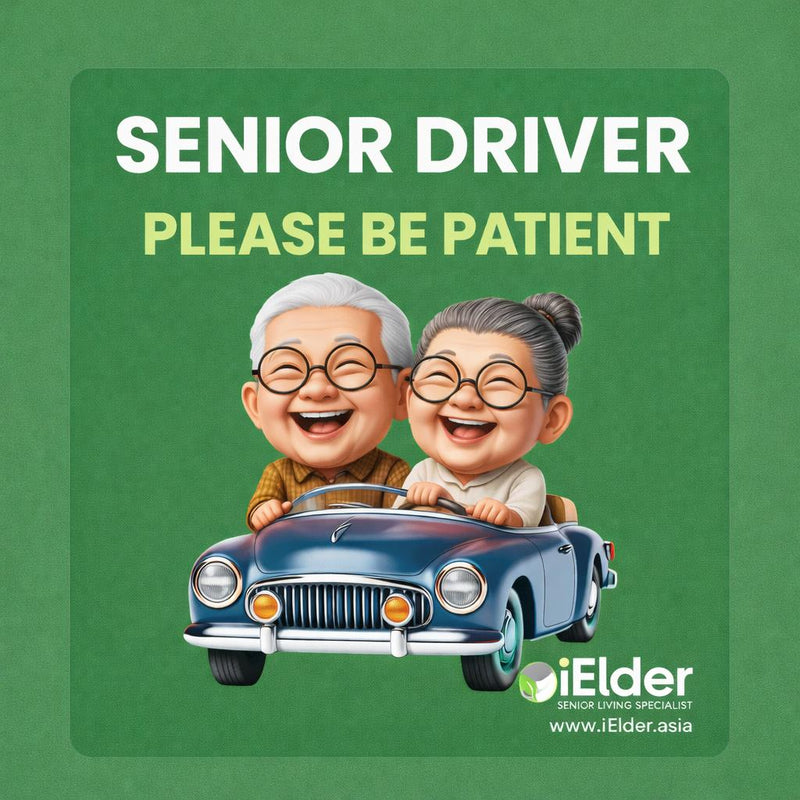 Senior Citizen Driving Car Outdoor Magnetic Sheet