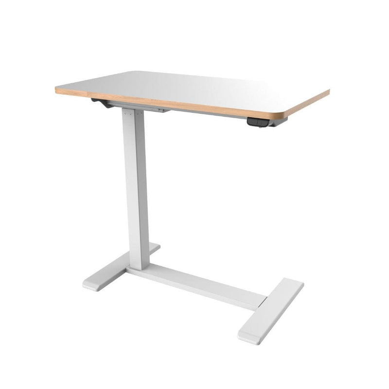 Mobile Electric Height-Adjustable Overbed Table, white | iElder