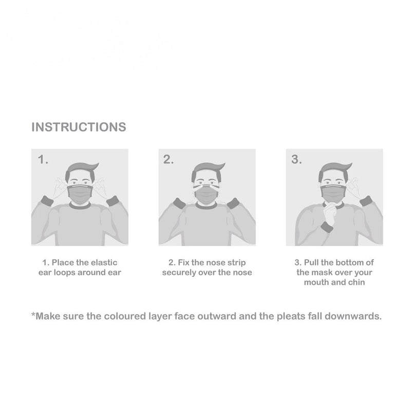 Durio 542 Active Carbon 4 Ply Surgical Face Mask (40 Pcs)