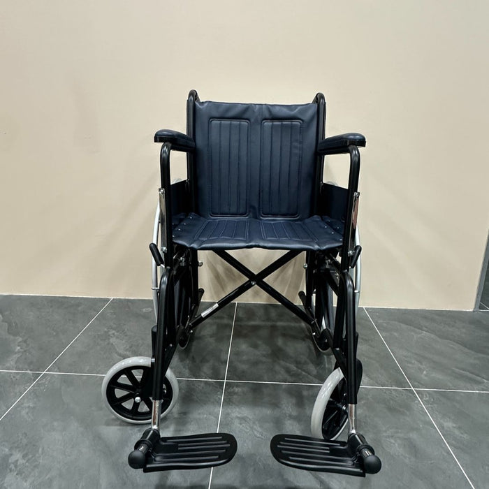 hospital grade standard chrome wheelchair