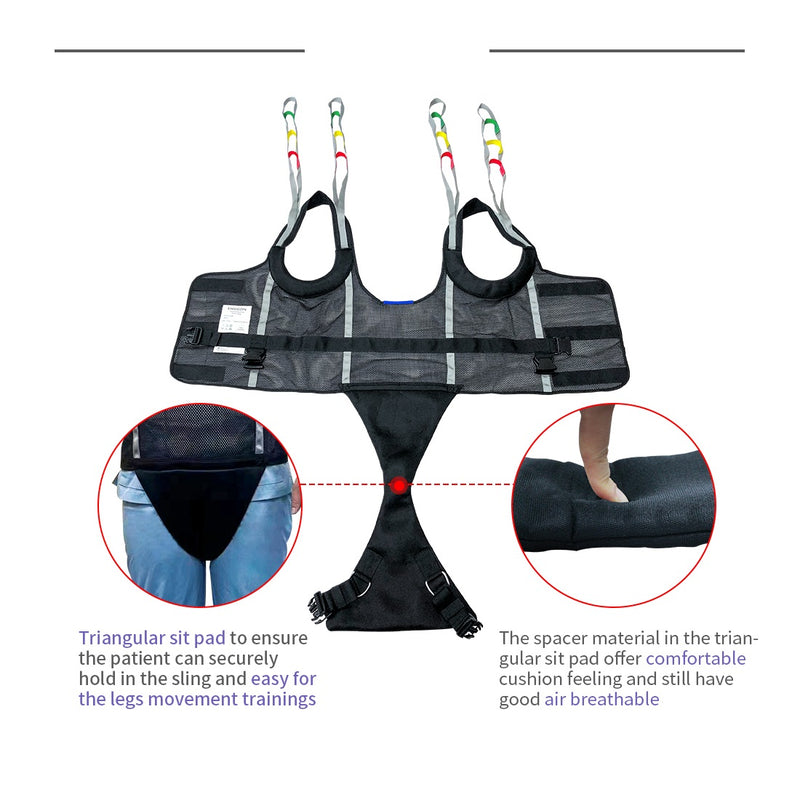 Foldable Electric Hoist + Sling (white color)