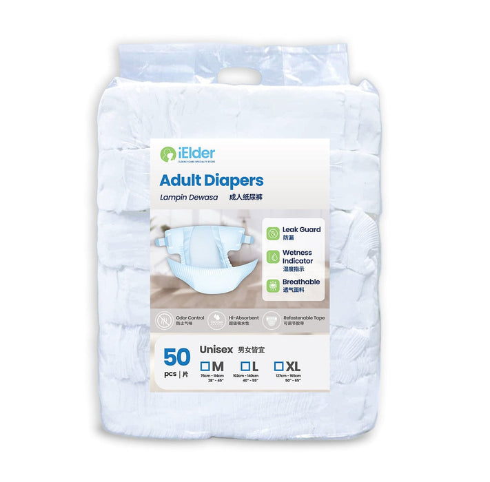 iElder Adult Diapers (Institution Pack - 50 pcs/bag)