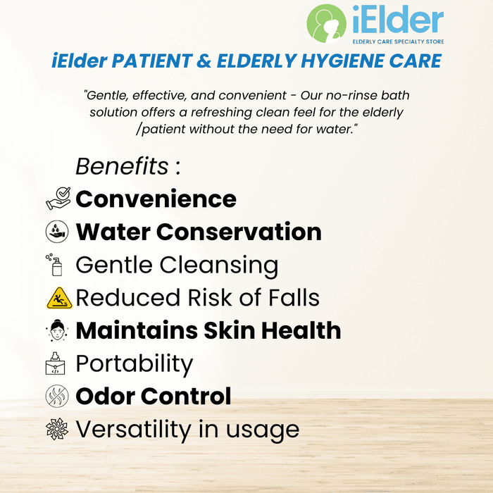 PATIENT & ELDERLY HYGIENE CARE | Sanitizer Deodorizer Antibacterial Disinfectant Antiseptic | iElder