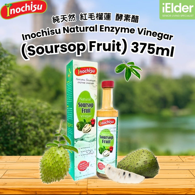 Cuka Enzim Asli Inochisu (Buah Soursop) 375ml
