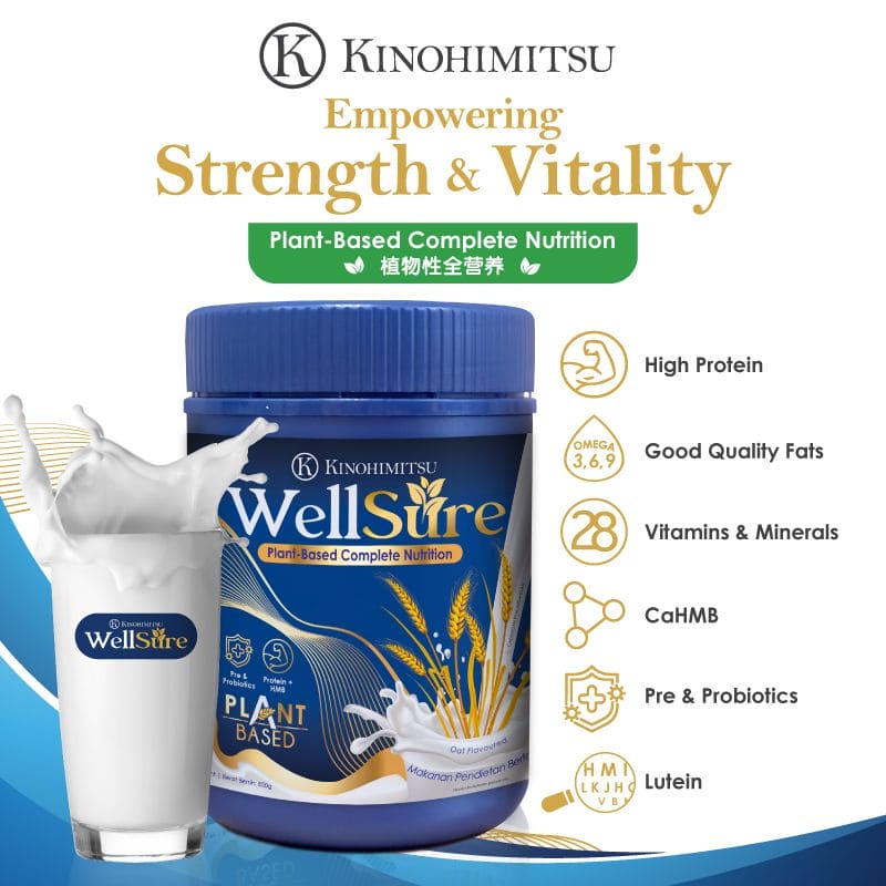 Wellsure 850g (Plant Based Complete Nutrition) | Kinohimitsu
