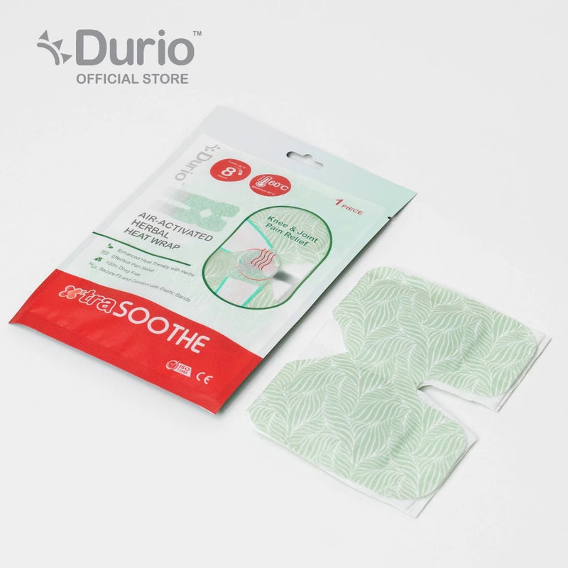 Durio 604K x’traSoothe Air-Activated Herbal Heat Wrap for Knee & Joint (1 Piece)