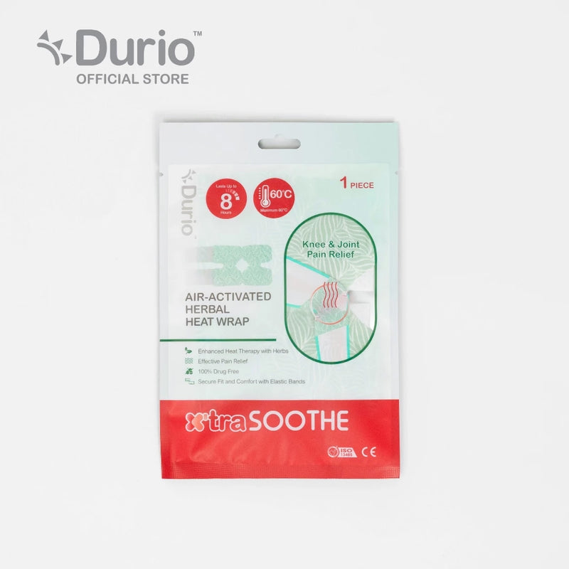 Durio 604K x’traSoothe Air-Activated Herbal Heat Wrap for Knee & Joint (1 Piece)