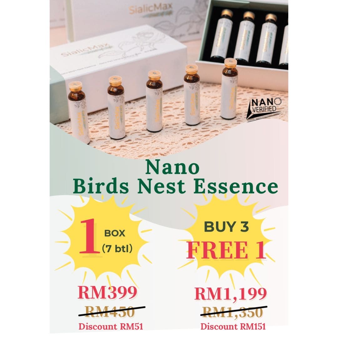 [Boost up Immune System] SialicMax Bird’s Nest Essence (7 bottle per b