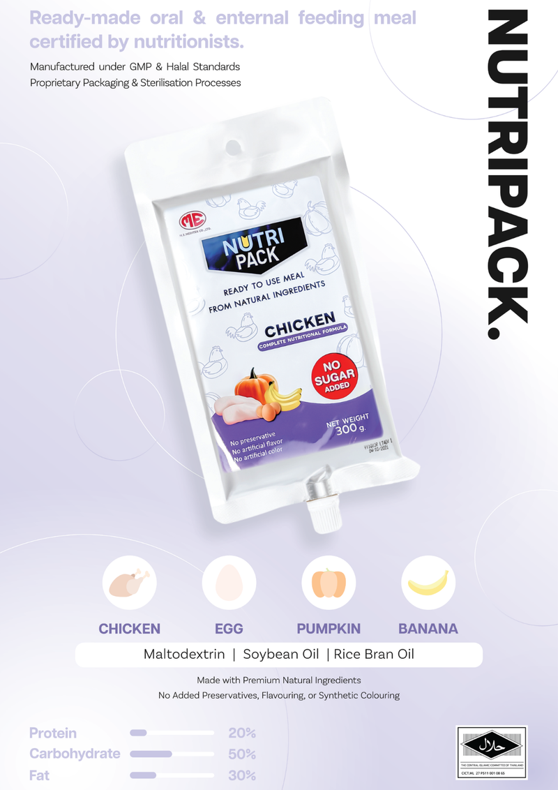 NutriPack Blended – Ready-to-Eat Oral & Enteral Feeding Meal (300g)