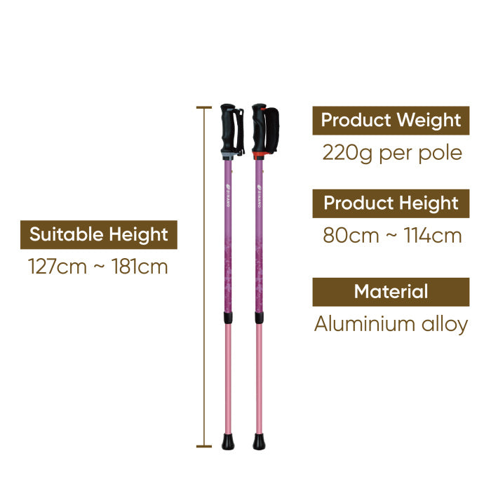 SINANO Anshin 2 Walking Poles for Elderly | Japanese Walking Support Stick for Balance & Fall Prevention (2'S/SET)